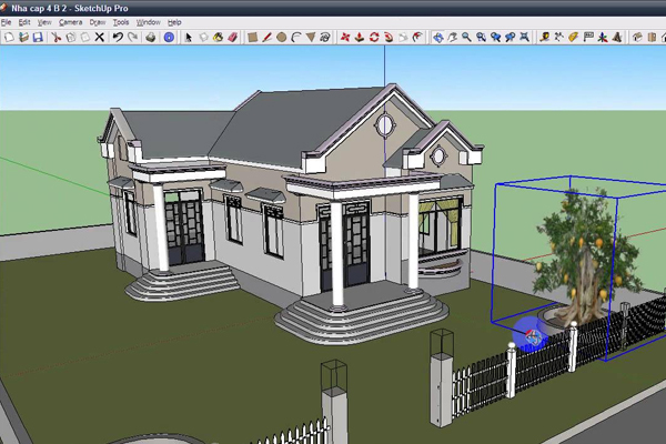 Ứng dụng của sketchUp trong thiết kế nội thất ngoại that