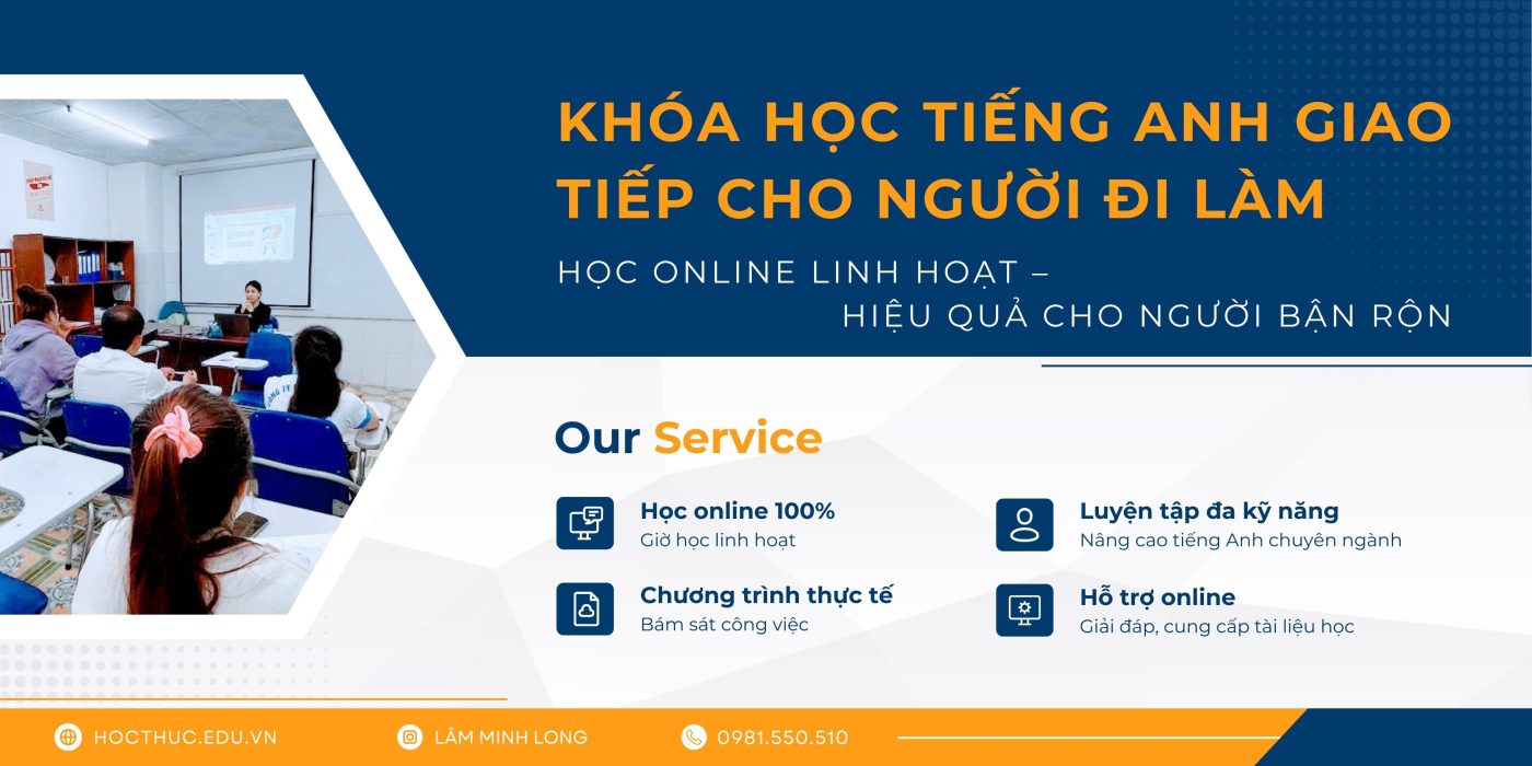 Khóa học tiếng Anh giao tiếp cho người đi làm